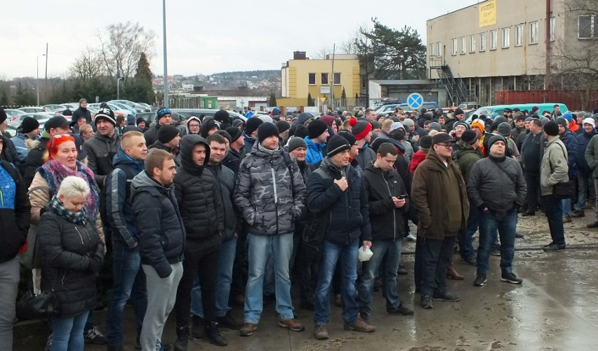 Akcję protestacyjną zorganizowała Komisja Międzyzakładowa...