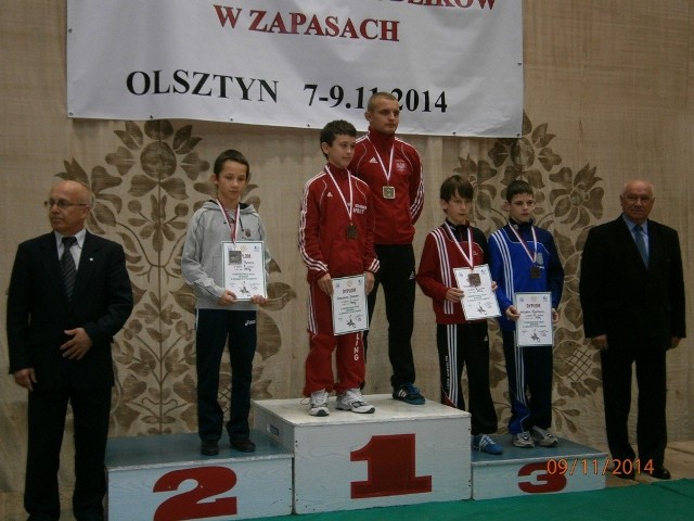 Na podium Patryk Jurkowski, który wywalczył srebrny medal.