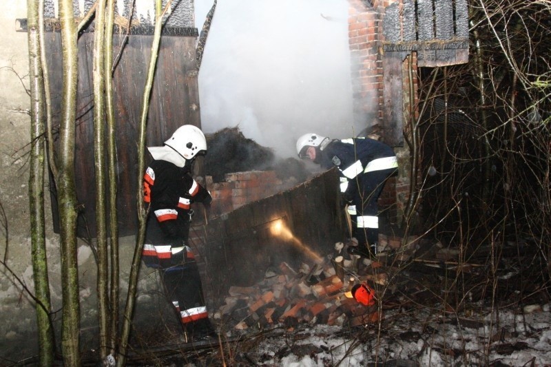 Opole: Pozar stodoly na ul. Groszowickiej w Opolu.