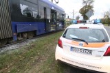 Wypadek na Kosmonautów. Tworzy się zator, są autobusy za tramwaj