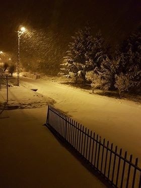W miejscowości Lisnowo (powiat grudziądzki) już pada śnieg