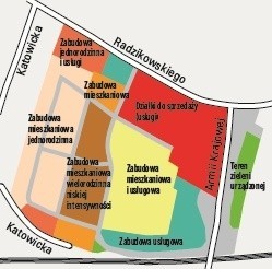 Plan zagospodarowania terenu przy ul. Armii Krajowej i Radzikowskiego