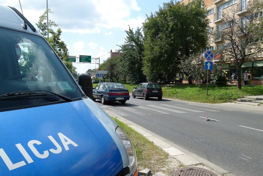 Wypadek na ul. Obywatelskiej przy skrzyżowaniu z ul. Rejtana