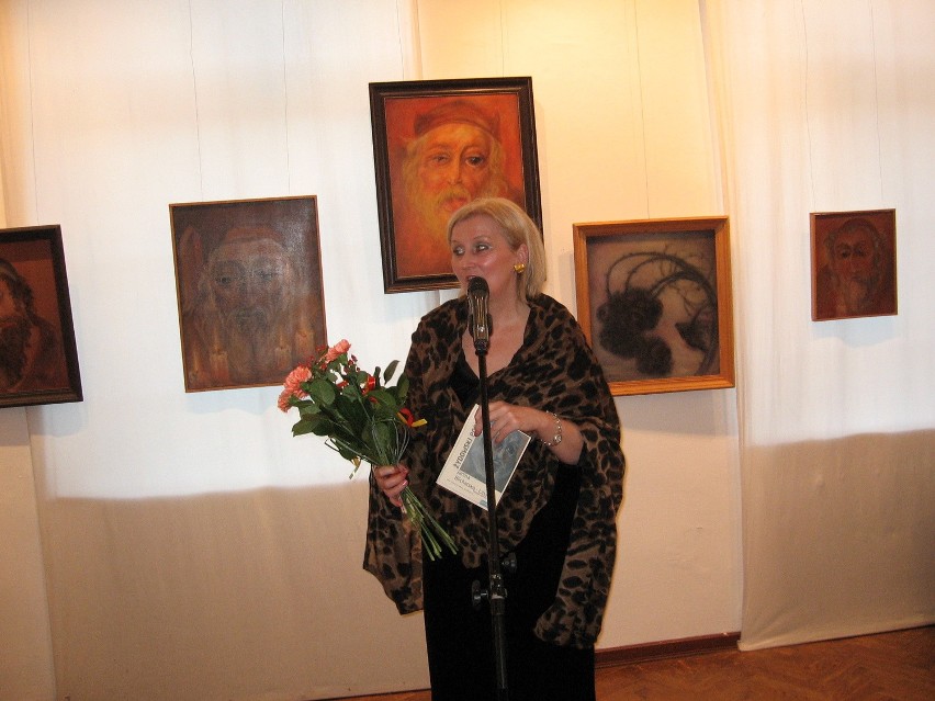 O wystawie mówiła Elżbieta Raczkowska.