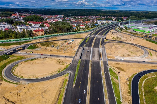 Budowa Trasy Kaszubskiej w Gdyni.