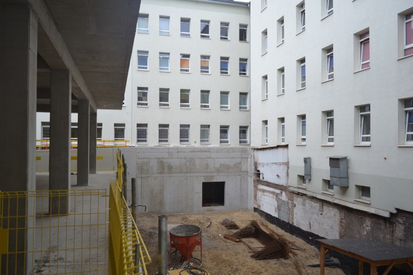 Sosnowiec: wiecha na budynku bloku operacyjnego