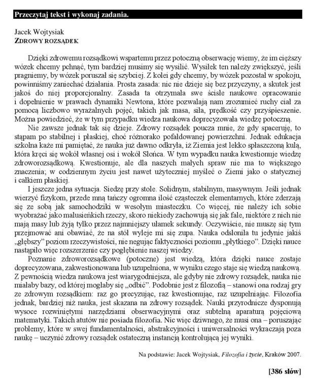 Próbny egzamin ósmoklasisty 2018: Język polski [ODPOWIEDZI, ARKUSZE