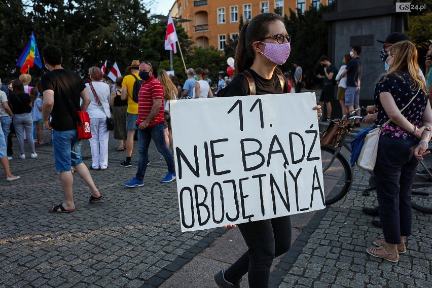 Manifestacja "Usłysz Białoruś. Szczecin Solidarny".