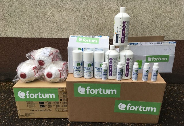 Firma Fortum przekazała maseczki i środki dezynfekcyjne szpitalowi miejskiemu.