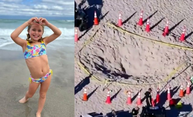 Siedmioletnia Sloan Mattingly z Indiany zginęła pod zwałami piasku, który runął na nią na plaży na Florydzie.
