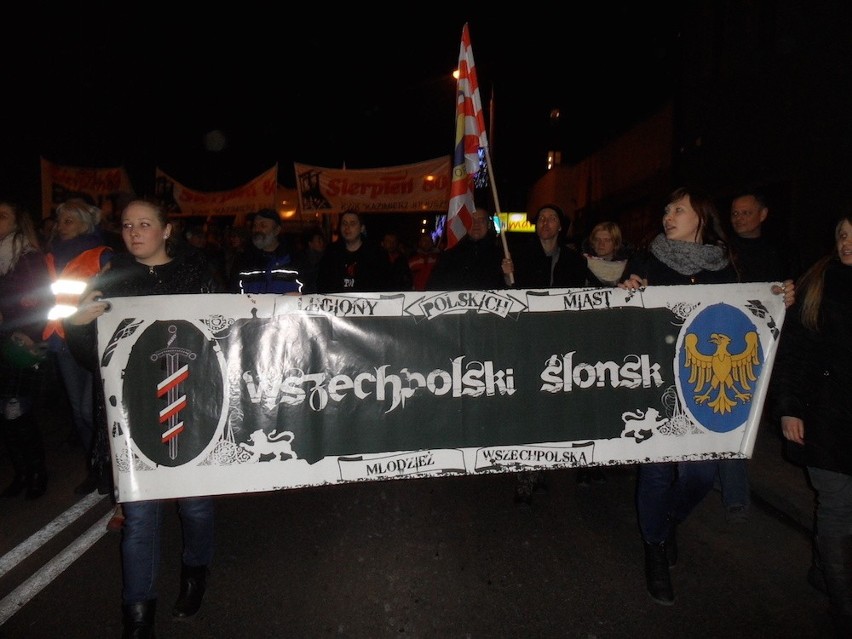 Strajk na Śląsku: Marsz protestacyjny w Bytomiu
