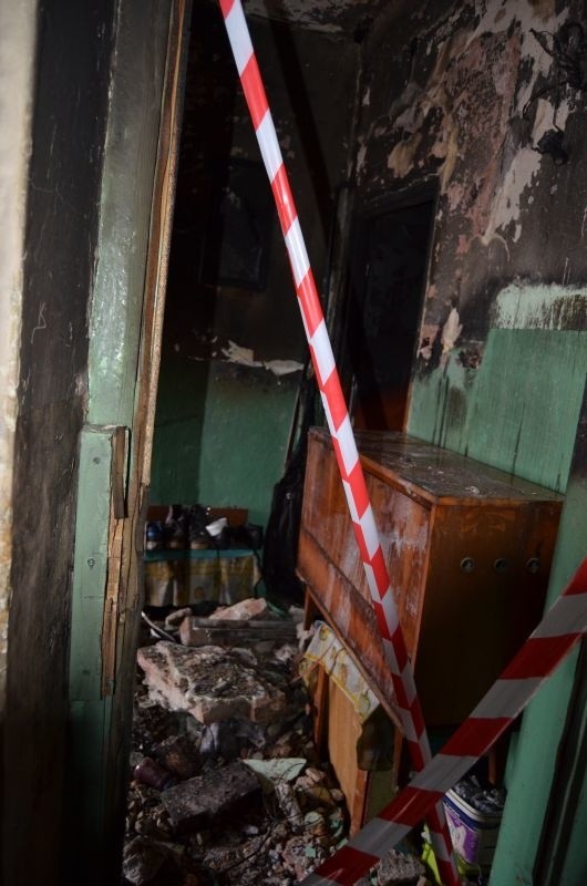 Wybuch w mieszkaniu w Ostrowcu