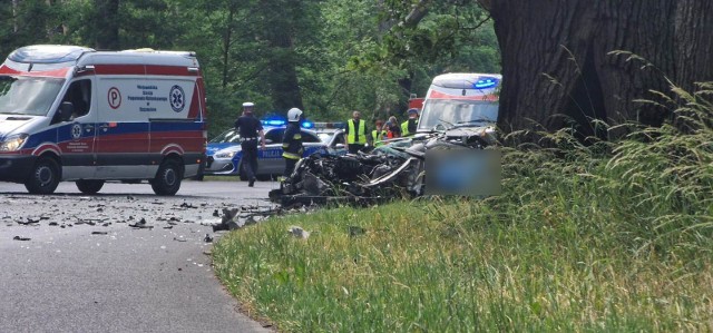 Śmiertelny wypadek w okolicy zajazdu "U Bazyla" na drodze wojewódzkiej nr 112
