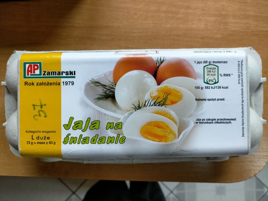 Produkt: „Jaja na śniadanie” AP Zamarski, klasa A, kategoria...