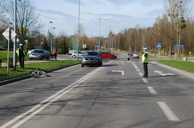 Wypadek rowerzysty w Jastrzębiu-Zdroju