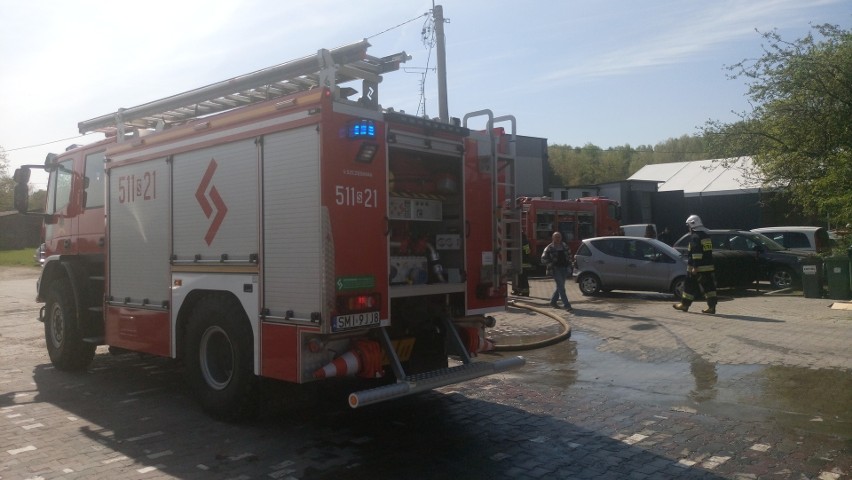 Pożar w Mikołowie. Płonęła sterta opon na składowisku