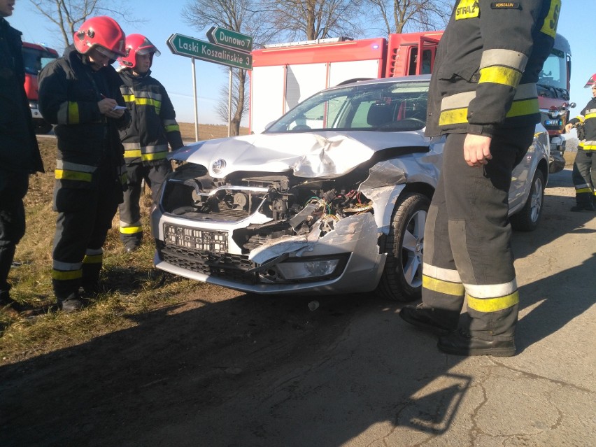 Do kolizji doszło na drodze krajowej numer 6 w okolic skrętu...