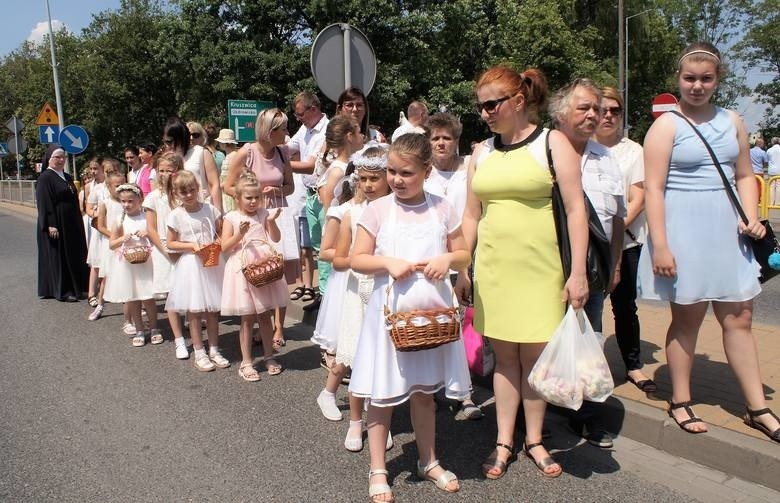 Procesja Bożego Ciała w Inowrocławiu. 2019 rok.