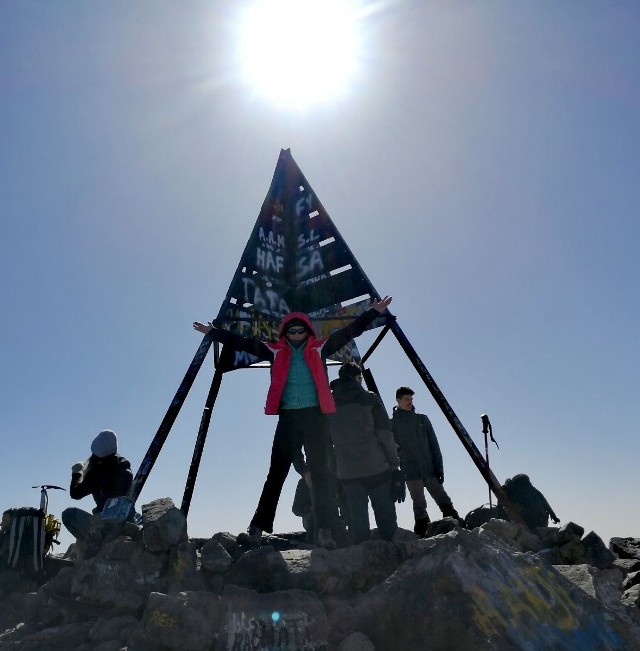 Trener Beata Kij z Końskich zdobyła szczyt Jebel Toubkal.