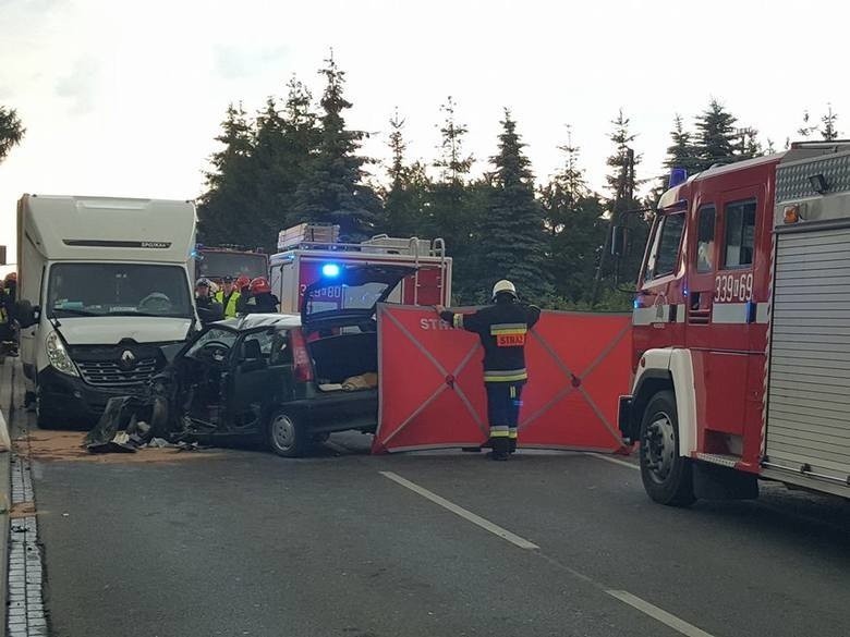Wypadek w Cianowicach pod Krakowem.