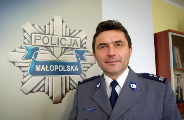 Dariusz Nowak był rzecznikiem małopolskiej policji. Zdjęcie archiwalne z 2009 roku.