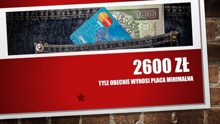 W ostatnim roku płaca minimalna wzrosła o 350 zł....