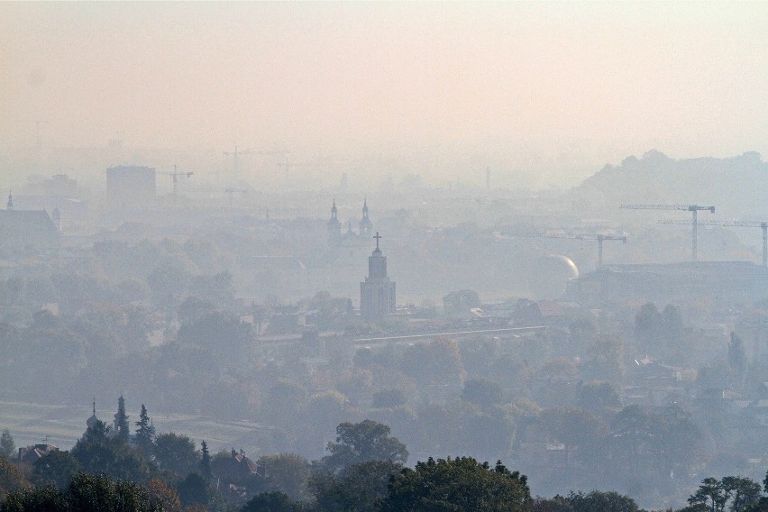 Smog nad Krakowem, październik 2013 r.