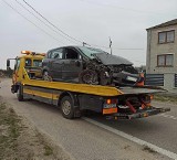 Wypadek w Nasiadkach. Kierowca stracił panowanie nad pojazdem. Do zdarzenia doszło 20.03.2024
