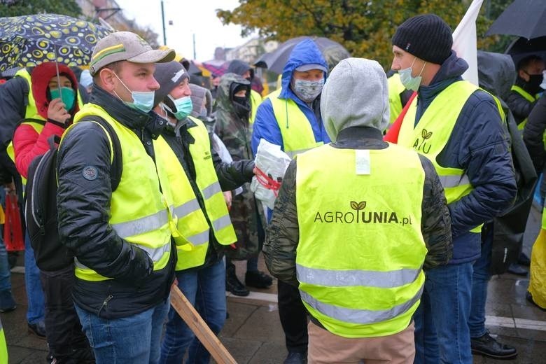 Protest rolników w Warszawie 13.10