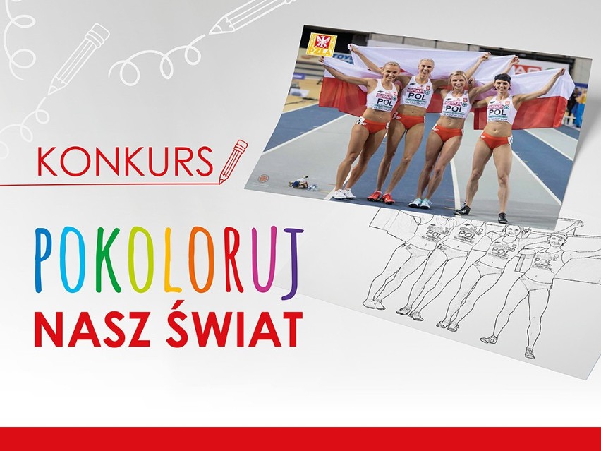 Dwie zawodniczki AZS UMCS Lublin znalazły się w kolorowankach konkursu Polskiego Związku Lekkiej Atletyki - "Pokoloruj nasz świat" 