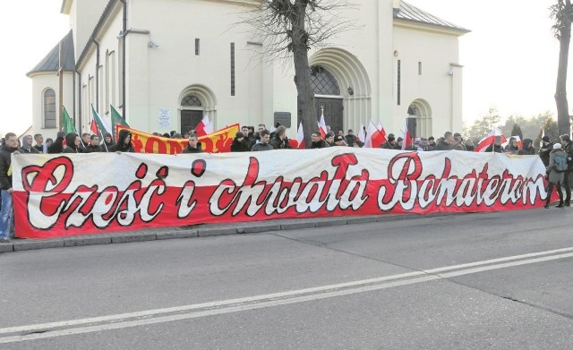 Marsz Żołnierzy Wyklętych przeszedł przez Hajnówkę 27 lutego 2016 roku