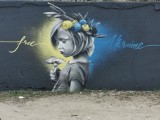 Przepiękny mural na ulicy Grunwaldzkiej w Gubinie. Symbol nadziei dla Ukrainy