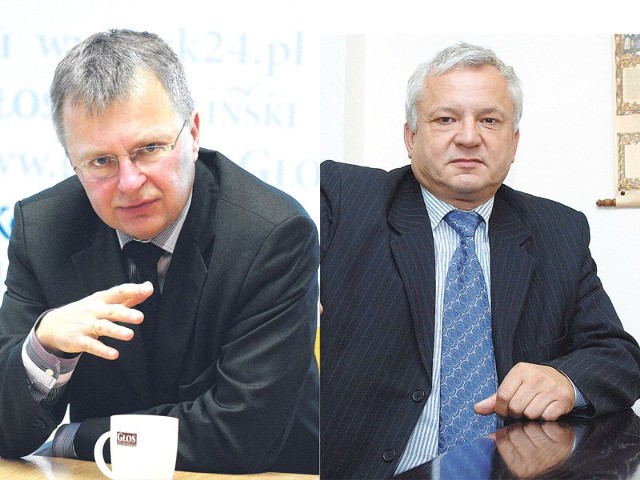 Z lewej Arkadiusz Klimowicz, z prawej Andrzej Lewandowski.