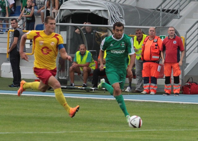 Rossi Leandro strzelił dwa gole dla Radomiaka Radom w meczu ze Zniczem w Pruszkowie.
