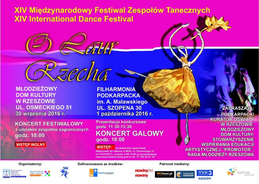 XIV Międzynarodowy Festiwal Zespołów Tanecznych „O Laur Rzecha” 