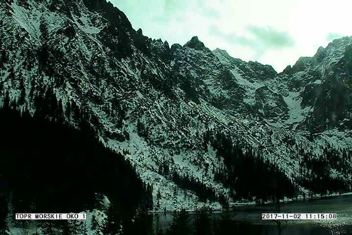 Morskie Oko widok na Rysy