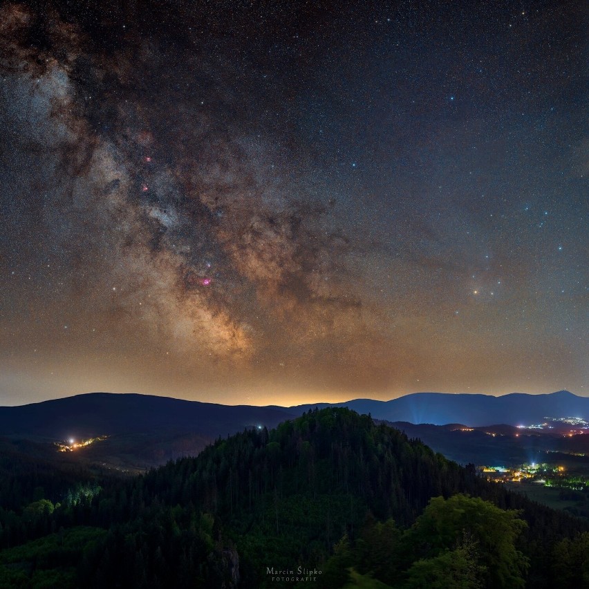 Astrofotografia - Sokolik Duży w Górach Sokolich w Rudawach...