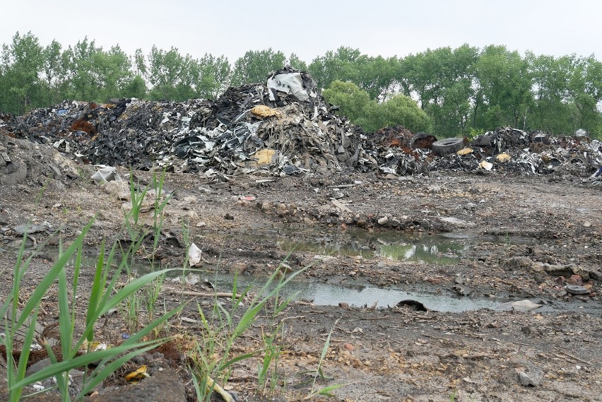 Trzebinia. Gleba został skażona - to efekt pożaru na składowisku. Będą kompleksowe badania