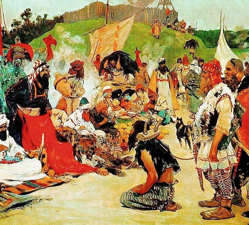 Siergiej Iwanow, "Targ na ziemiach wschodnich Słowian”, 1912...
