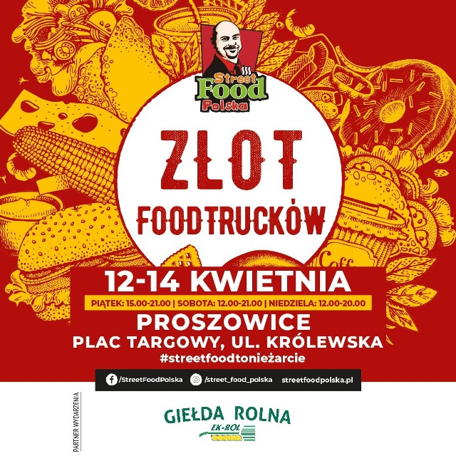 Przez cały weekend w Proszowicach będą parkować food tracki