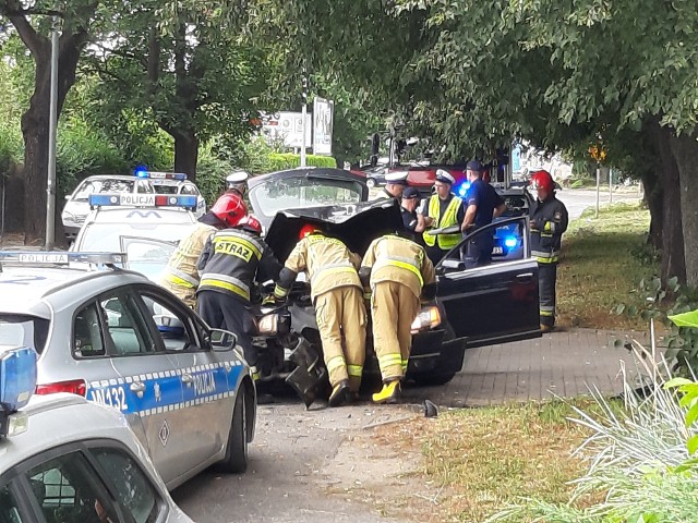 Pościg na ul. Dąbrowskiego w Szczecinie