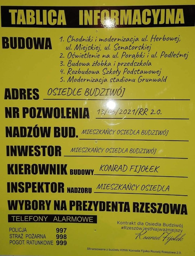 Mieszkańcy os. Budziwój będą mieli okazję zapytać prezydenta o realizację jego obietnic przedwyborczych.