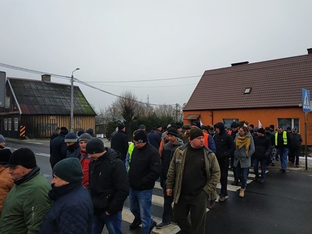 Protest rolników w miejscowości Rychnowy [28.01.2019]