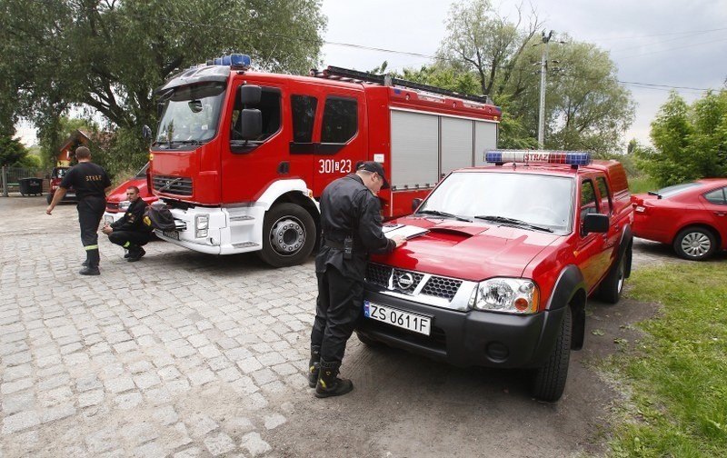 Ćwiczenia strażaków w Szczecinie