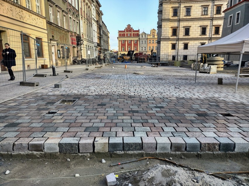 Zasadnicze prace budowlane na Starym Rynku w Poznaniu mają...