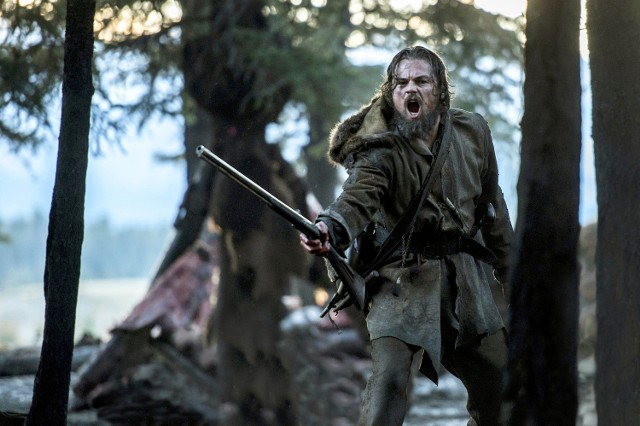 Leonardo DiCaprio jako Hugh Glass w "Zjawie".