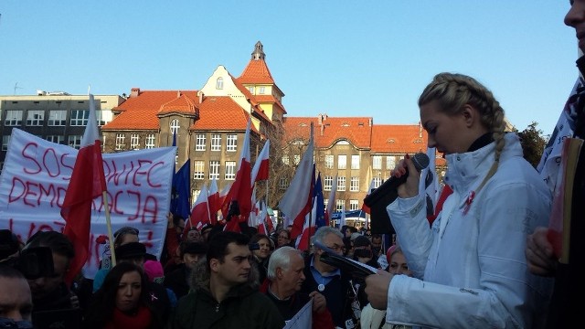 Manifestacja KOD w Katowicach