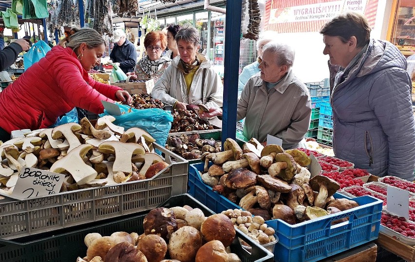 Kraków. Sezon na zbieranie grzybów trwa. Zobaczcie jakie okazy pojawiły się na Starym Kleparzu [ZDJĘCIA]