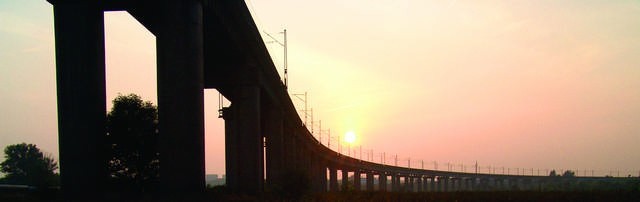 Most kolejowy przez Wartę w Czerwonaku pod Poznaniem