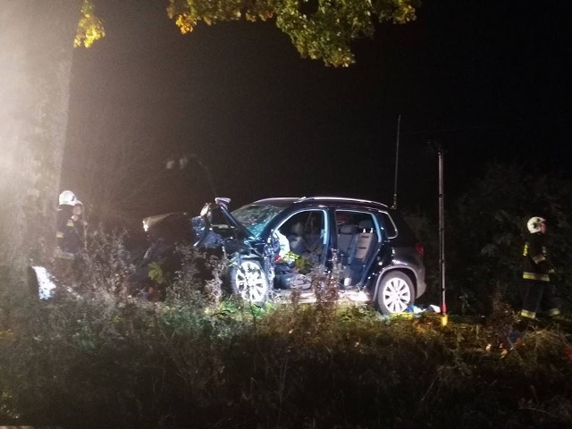 Do wypadku doszło około godziny 20 na drodze w miejscowości Chociwle w gminie Bobolice.